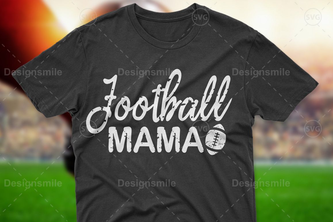 Football Mama SVG DXF PNG EPS Cutting Files example image 1