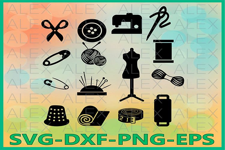 Seamstress SVG, Seamstress Silhouette png, Sewing Silhouette example image 1