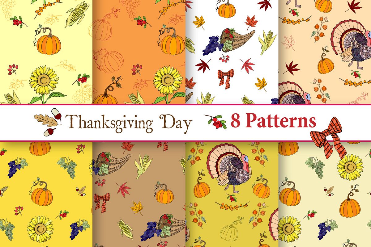 Thanksgiving Day Patterns example image 1