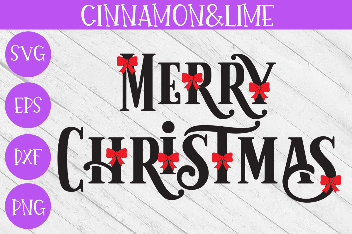 Christmas Svg - Merry Christmas Sign example image 1