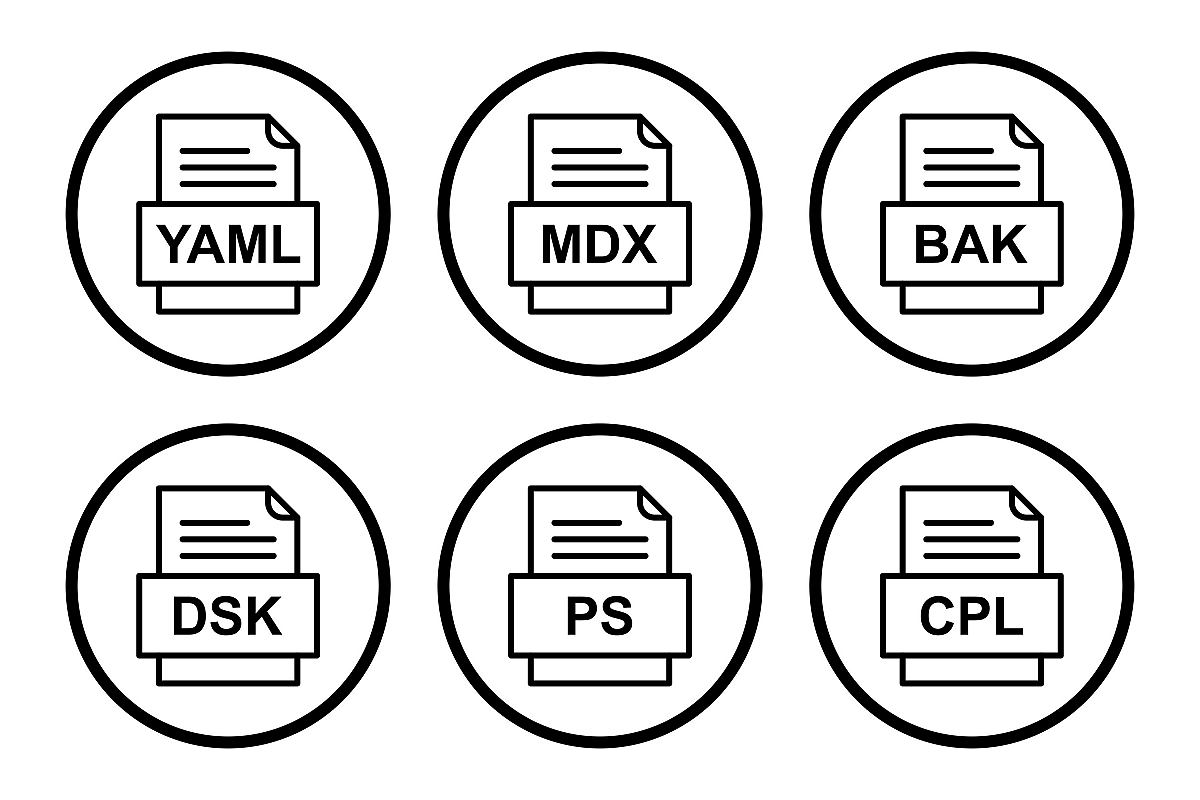 Set Of File Formats Icons example image 1