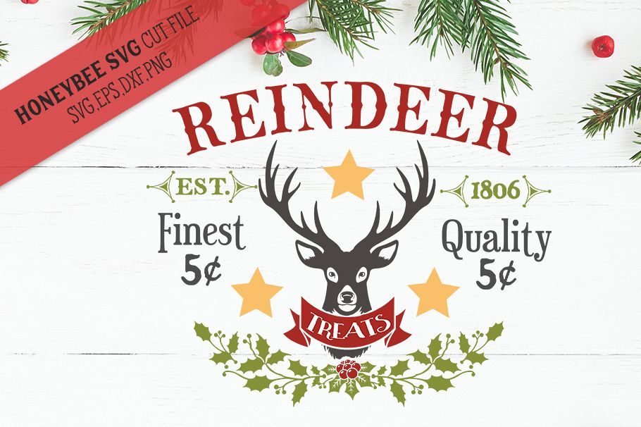 Reindeer Treats svg example image 1