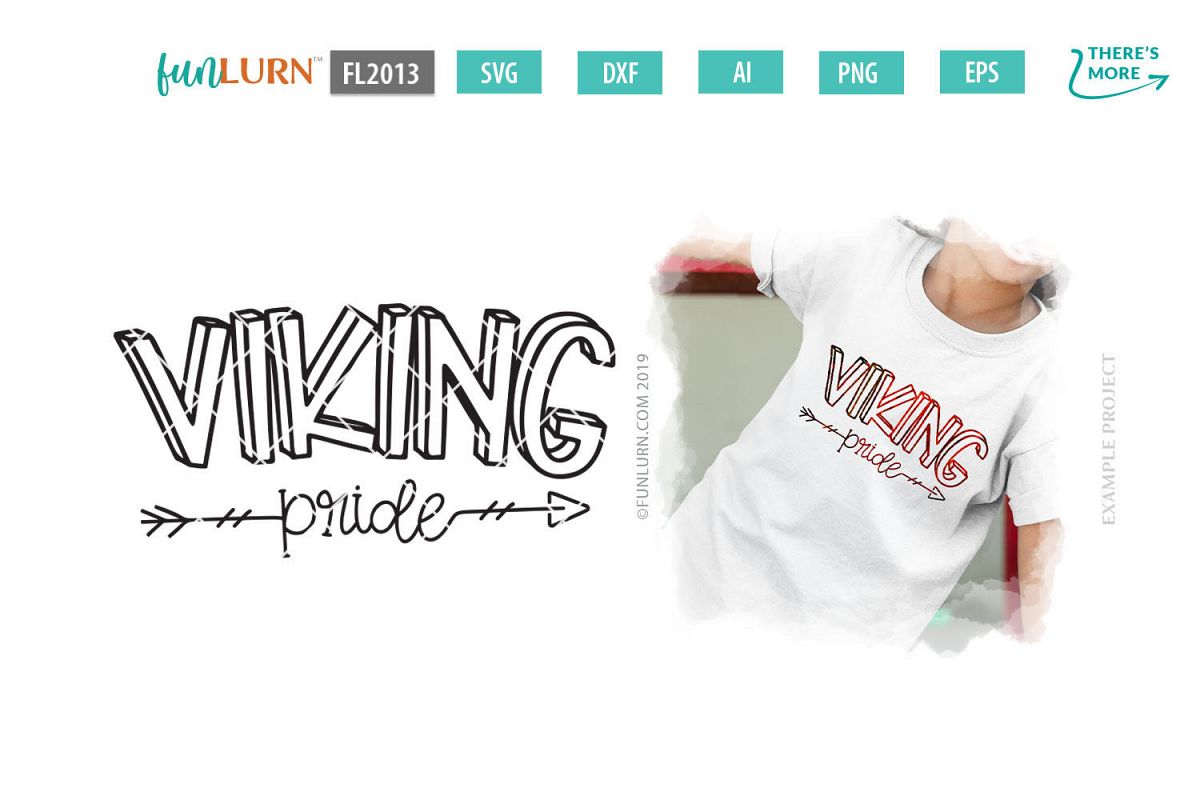 Viking Pride Team SVG Cut File example image 1