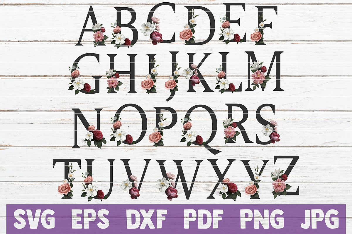 Flower Alphabet | Flower Letters example image 1