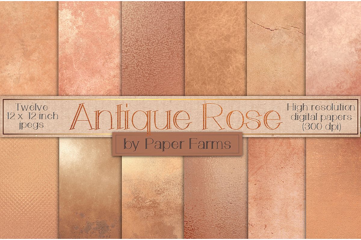 Aged rose gold textures example image 1