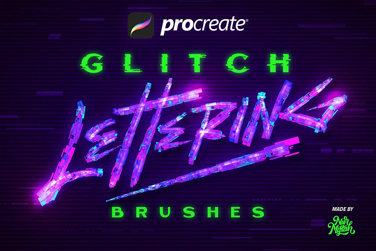 glitch art brushes free procreate