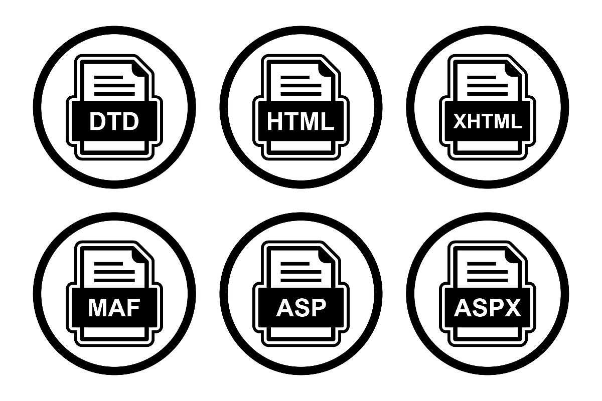 Set Of File Formats Icons example image 1