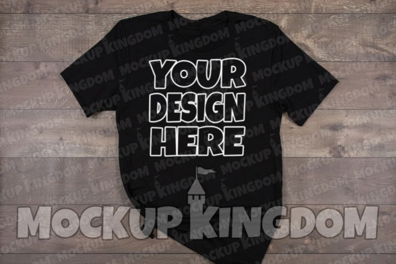 Unisex Crew Neck Shirt Mockup, Bella Canvas Mockup example image 1