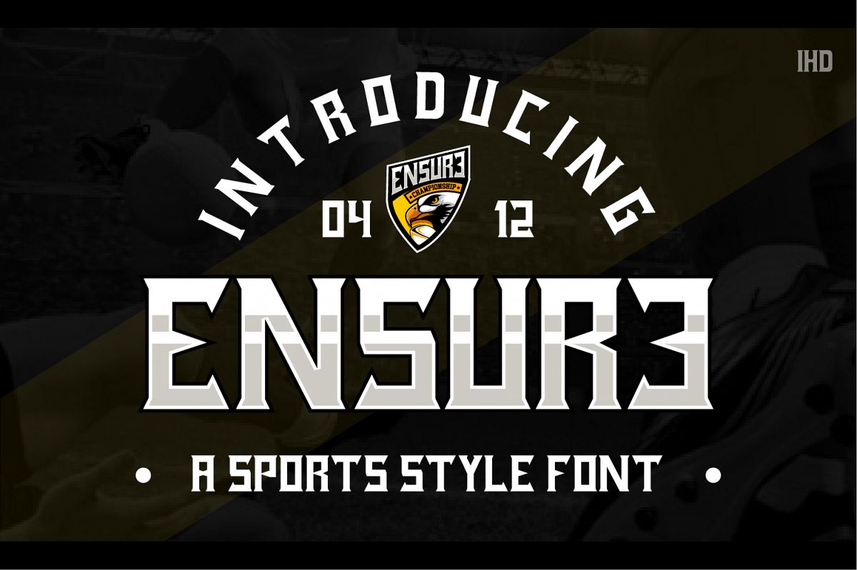 ENSURE FONT SPORTS GOTHIC example image 1