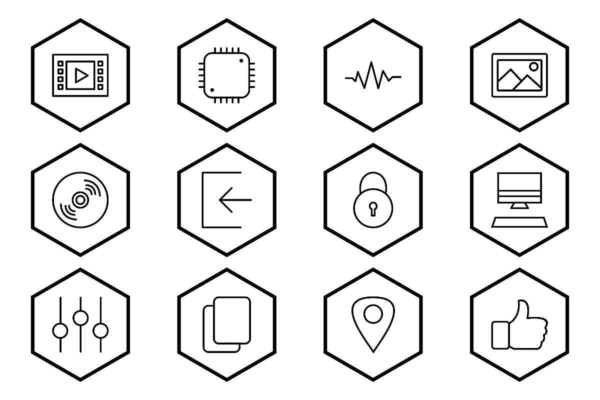 Set Of Multimedia Icons example image 1
