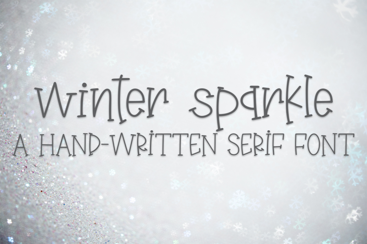 Winter Sparkle - A Hand-Written Serif Font example image 1