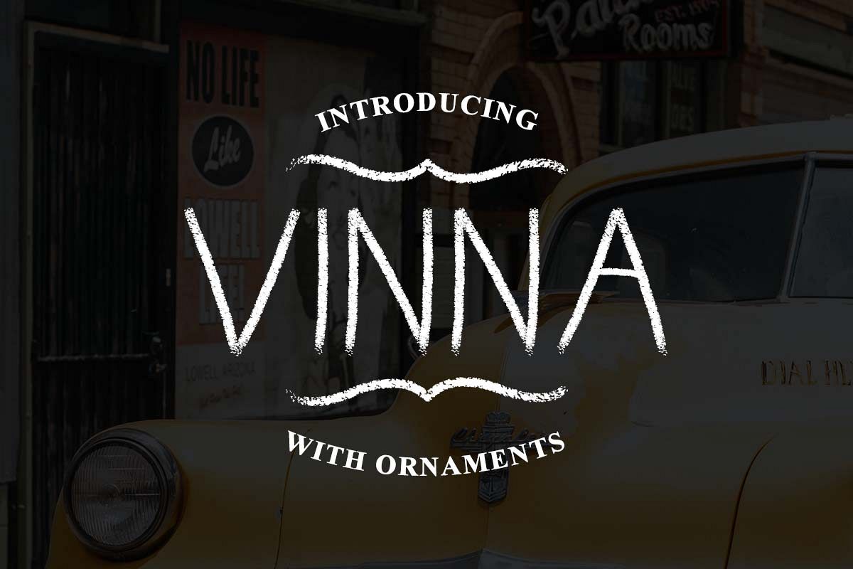 Vinna Chalk font example image 1