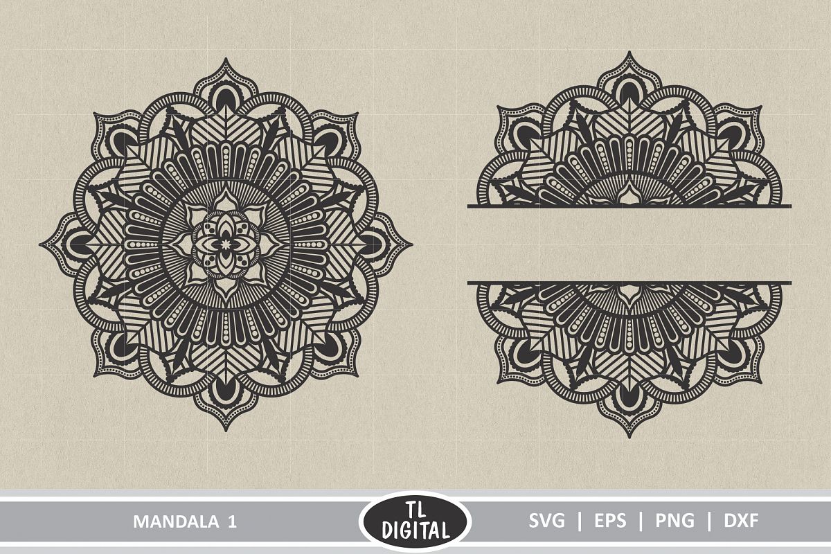Mandala 1 - Boho Graphic - SVG | EPS | PNG | DXF example image 1
