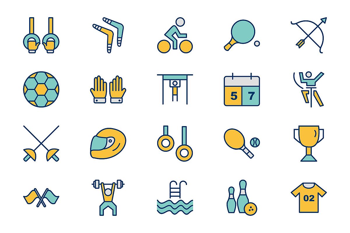 Set Of Sports And Game Icons example image 1