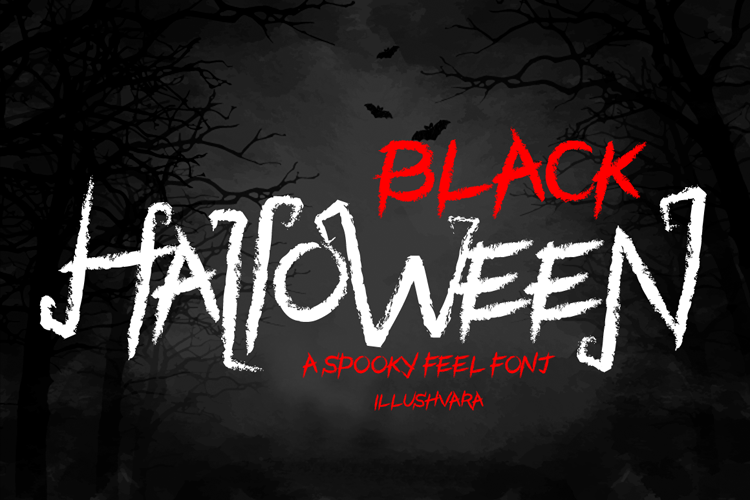 Black Halloween - Spooky Font example image 1