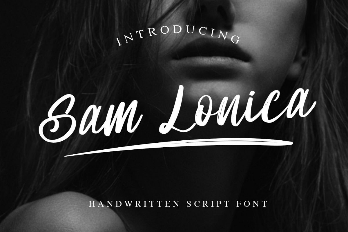 Sam Lonica Handwritten Script Font example image 1