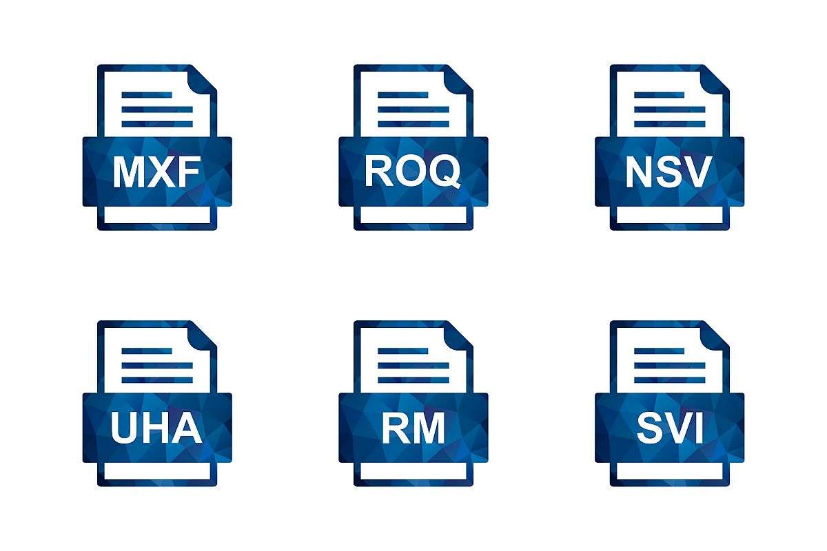 Set Of File Formats Icons example image 1
