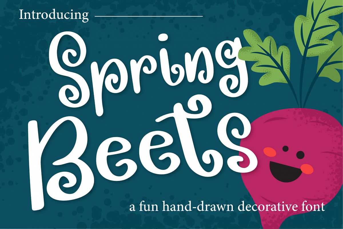 Spring Beets Font example image 1