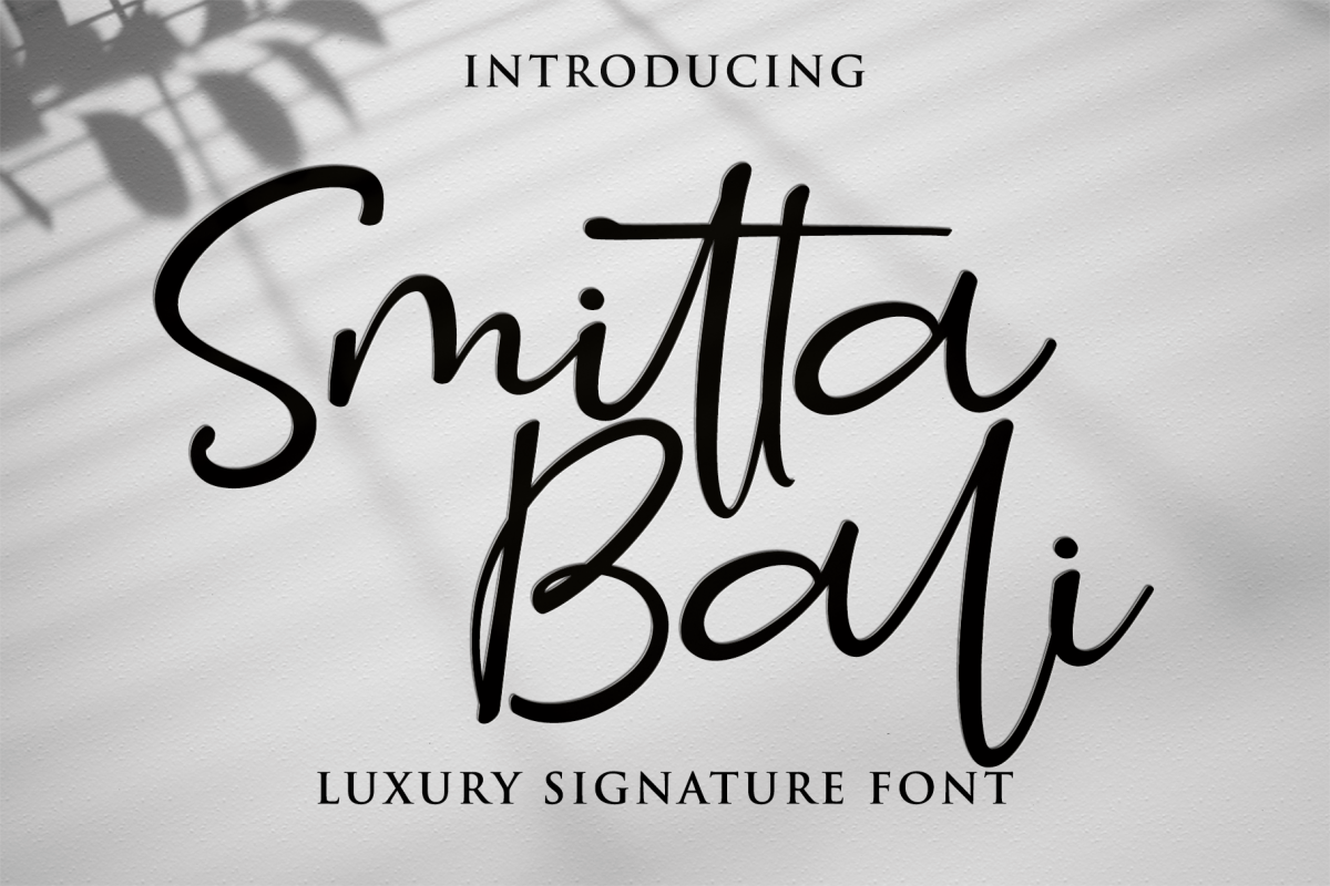 Smitta Bali - Luxury Signature Font example image 1
