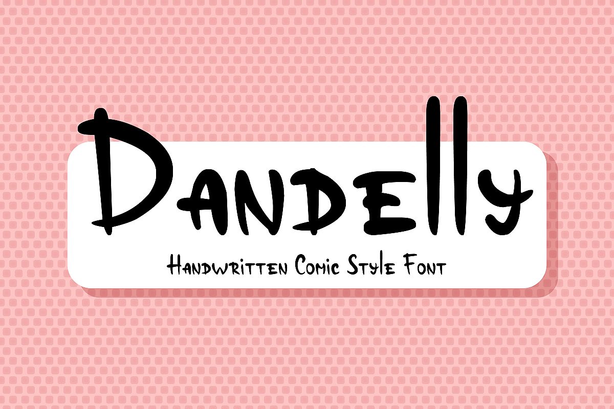 Dandelly - Playful Comic Font example image 1