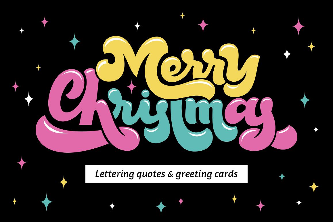 Christmas Lettering set example image 1