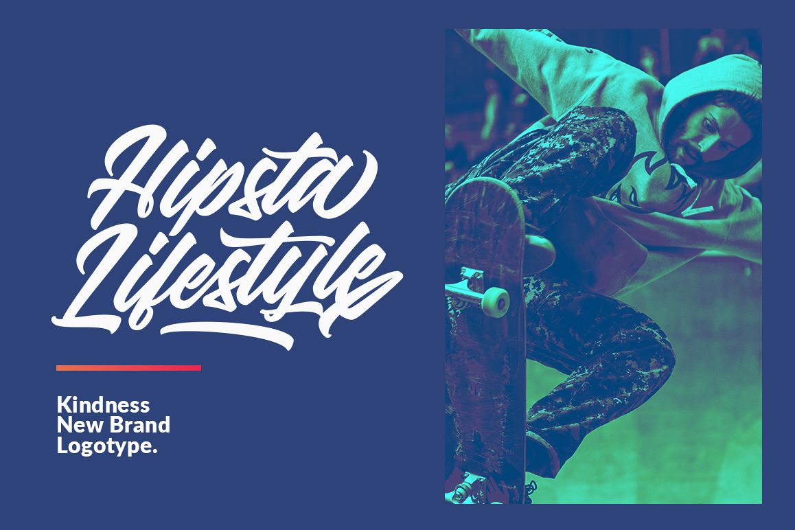Kindness Typeface - 3 Version Style example image 1