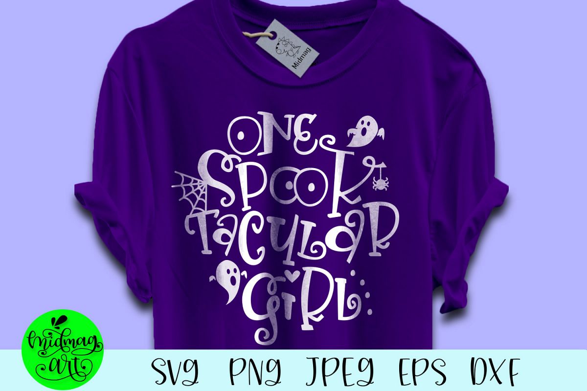 One spooktacular girlsvg, halloween svg example image 1