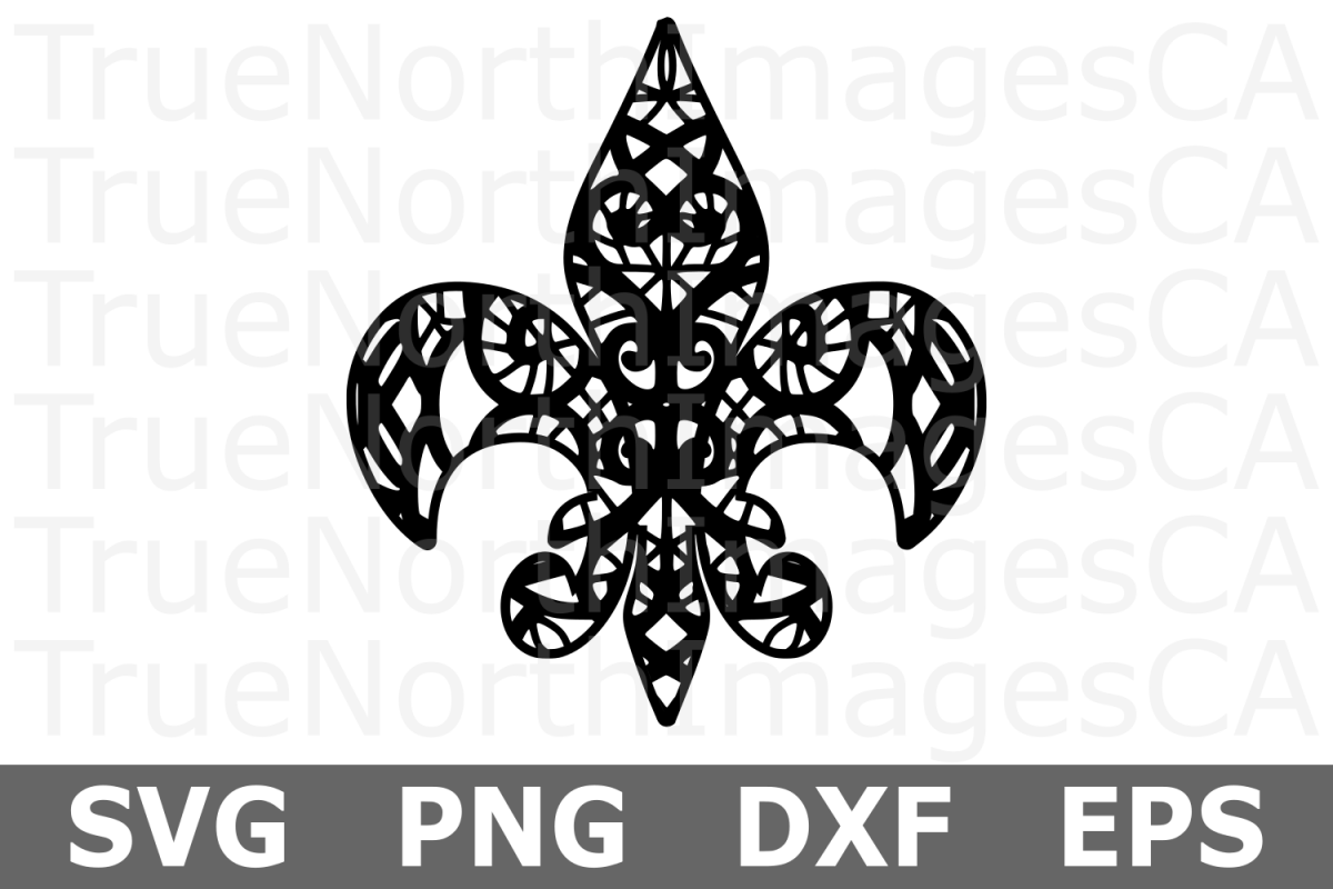 Fleur De Lis - A Mardi Gras SVG Cut File example image 1