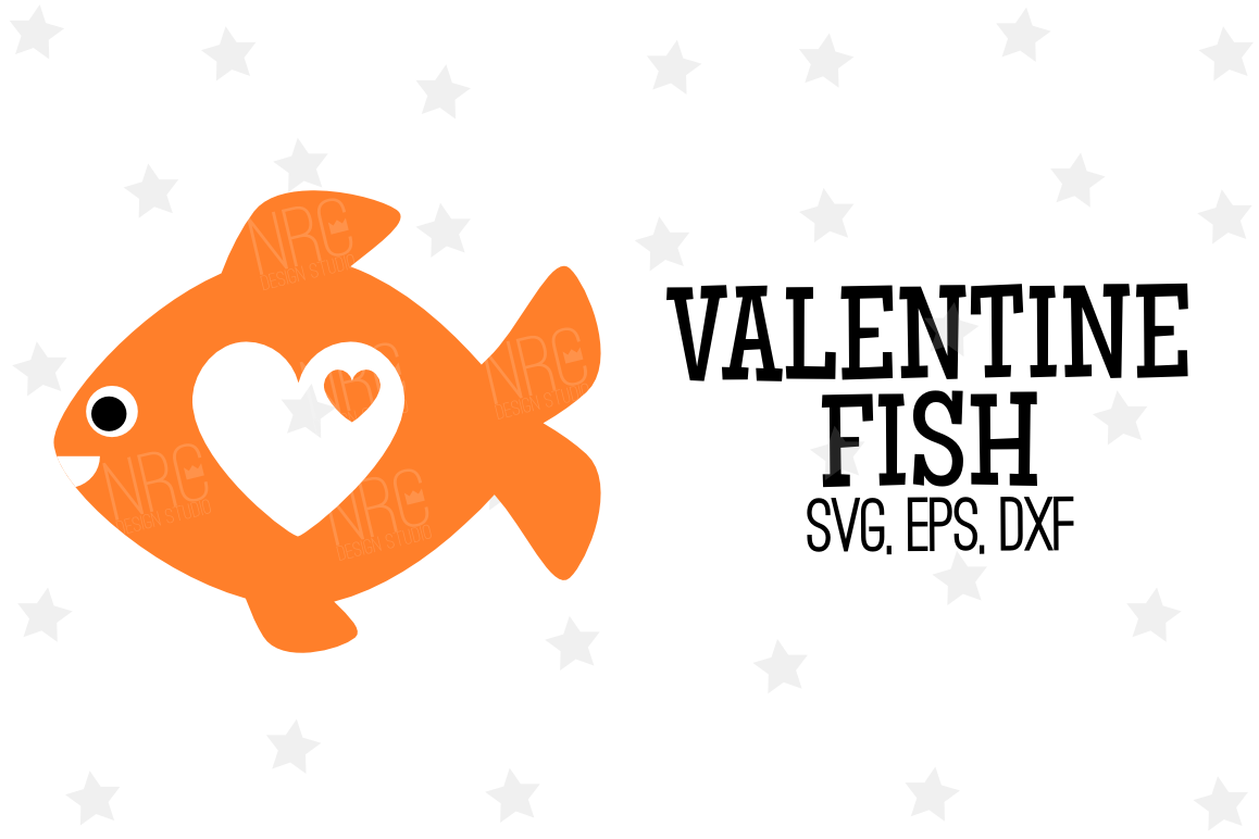 Valentine Fish SVG File