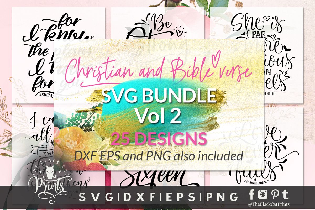 Download Christian SVG Bundle VOL 2 DXF PNG EPS