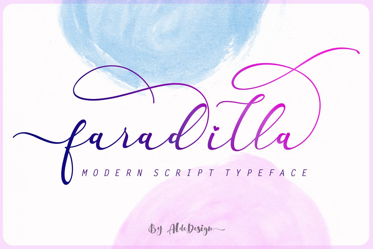 Faradilla - Beautiful Script example image 1