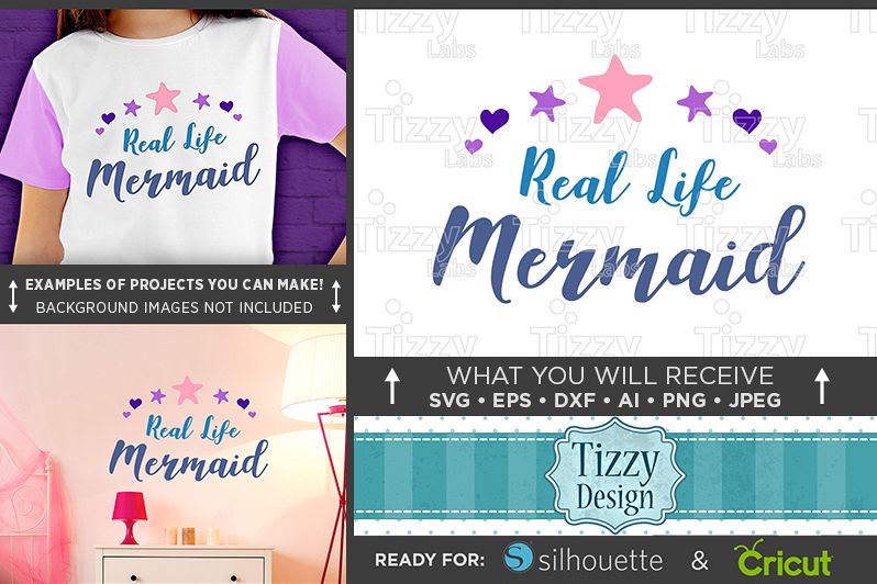 Real Life Mermaid SVG File - Mermaid SVG - 1064 example image 1