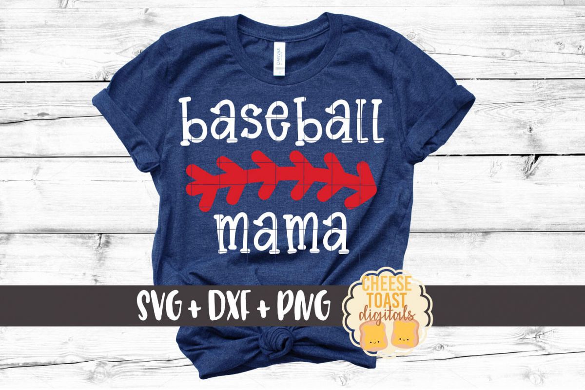 Baseball Mama - Baseball SVG PNG DXF Cut File example image 1