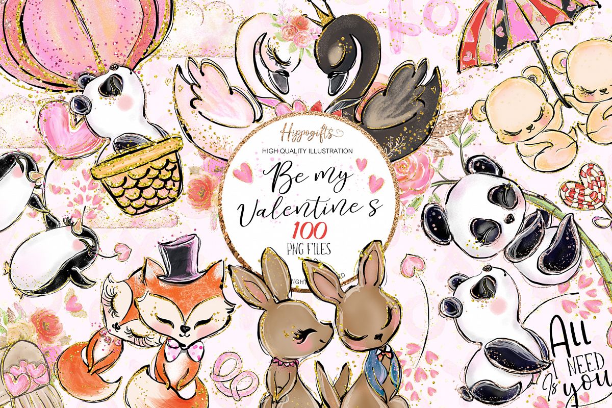 Valentine's clip art example image 1