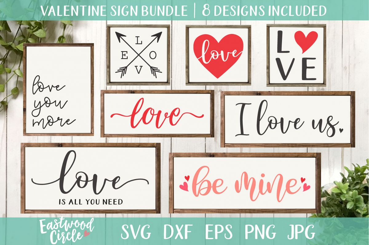Valentine's SVG Cut File Bundle for Crafters example image 1