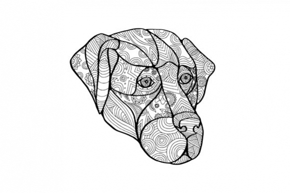 Labrador Retriever Mandala example image 1