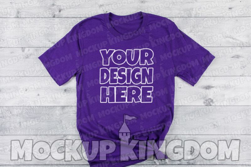Unisex Crew Neck Shirt Mockup, Bella Canvas Mockup example image 1