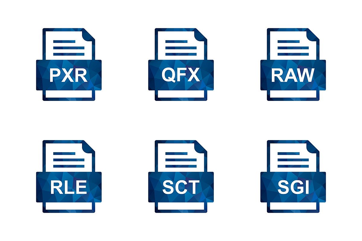 Set Of File Formats Icons example image 1