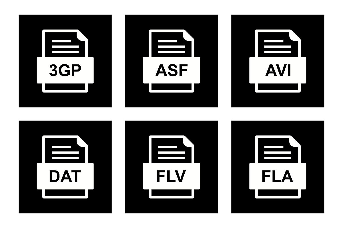 Set Of File Formats Icons example image 1