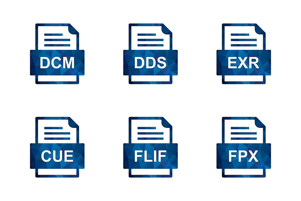 Set Of File Formats Icons example image 1