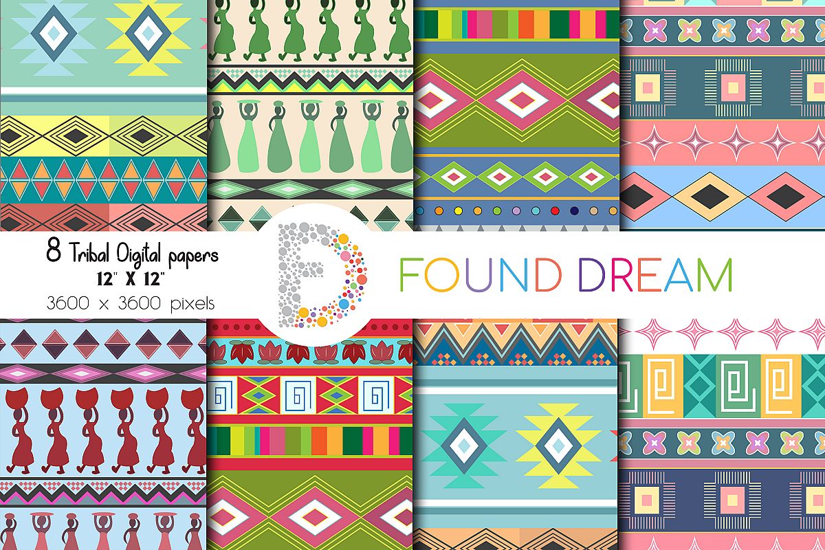 Tribal Digital Paper example image 1