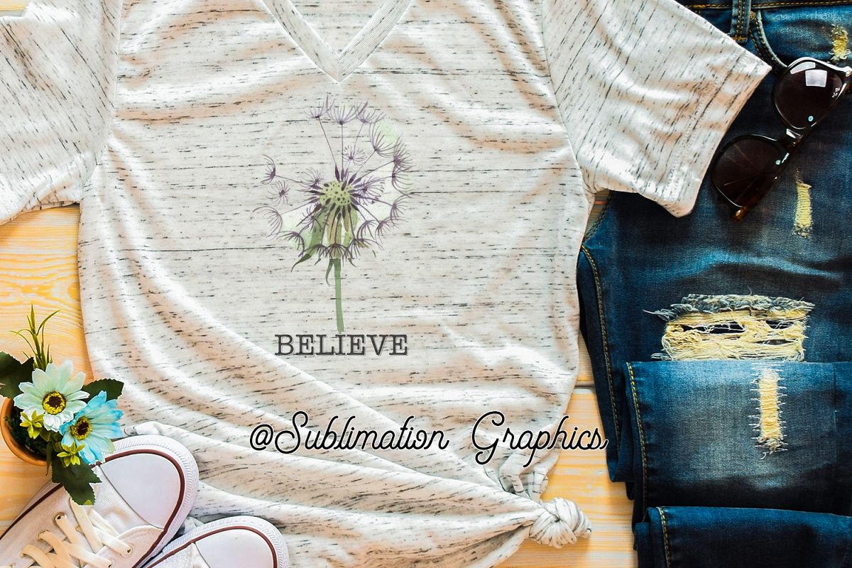 Believe Sublimation Digital Download example image 1