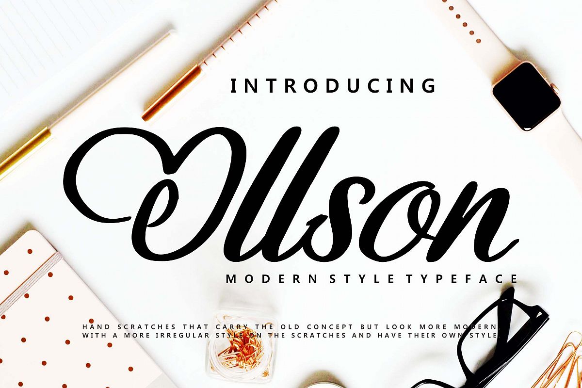 Ollson | Modern Style Typeface example image 1
