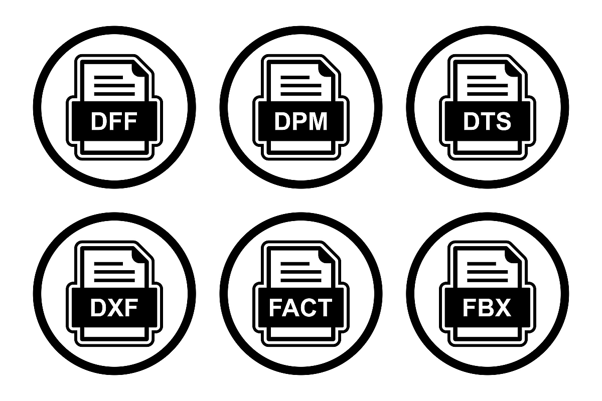 Set Of File Formats Icons example image 1
