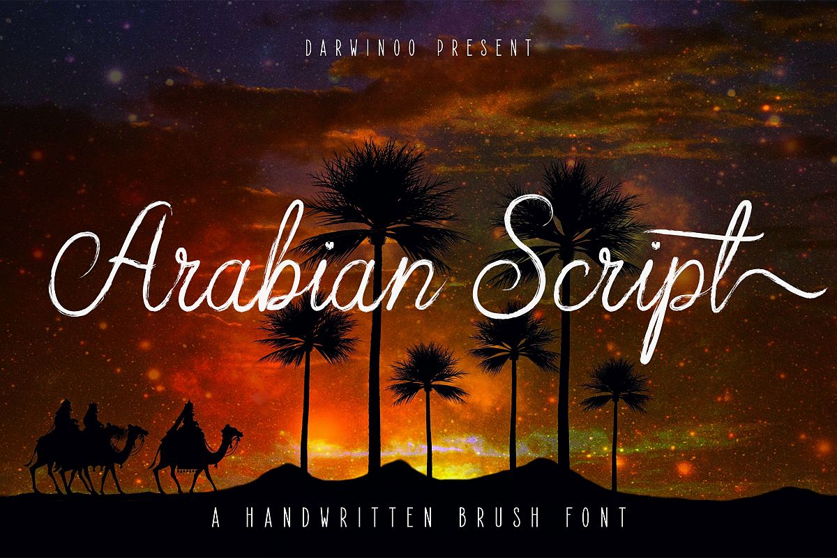 Arabian Script | Brush Font example image 1