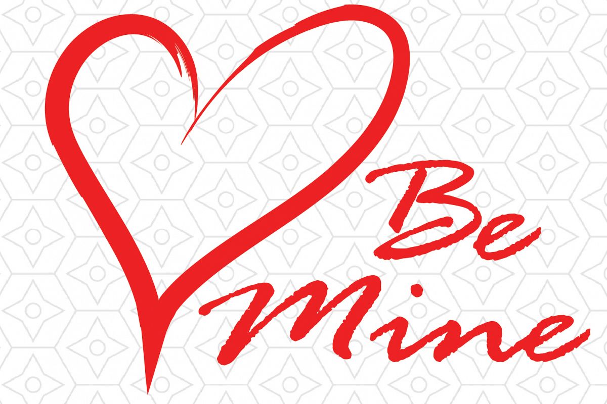 Valentine's Day Be Mine Decal example image 1