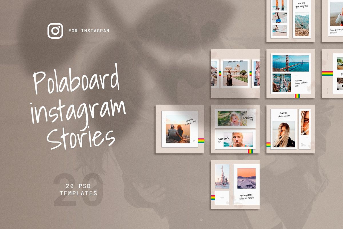 Polaboard Instagram Social Kit example image 1