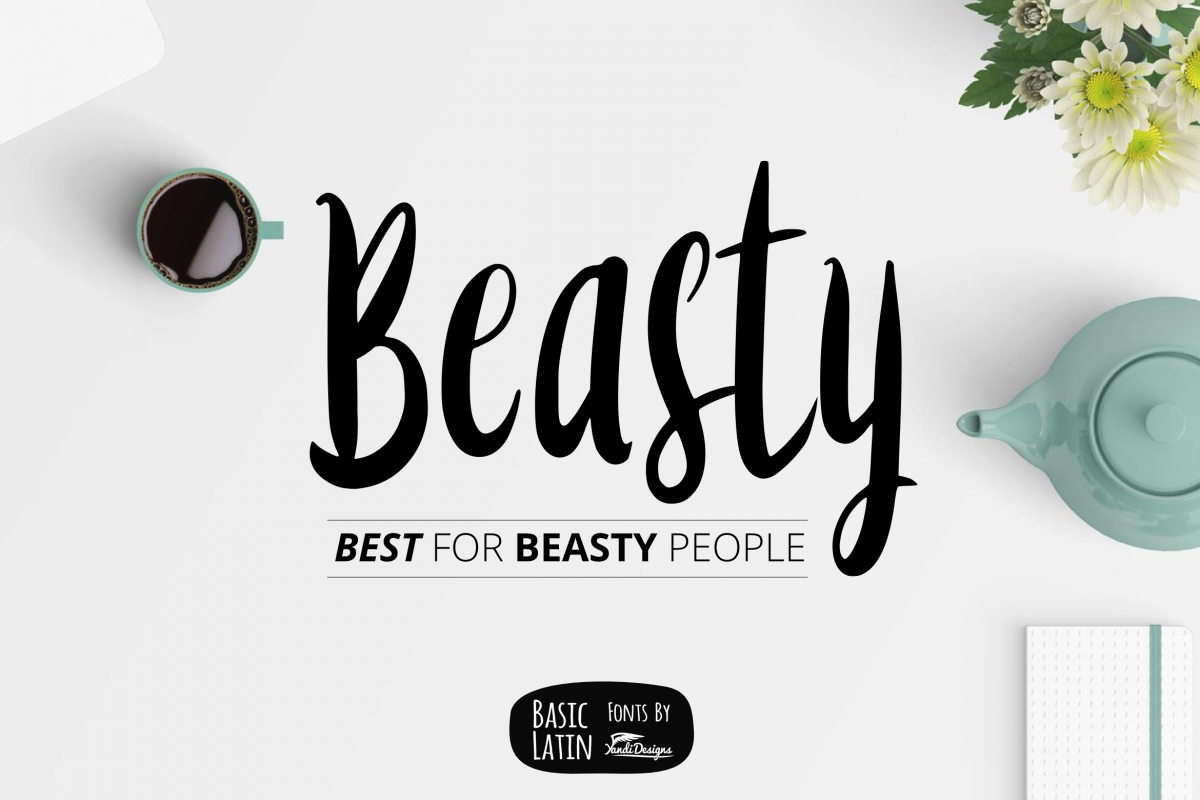 Beasty Fun Font example image 1