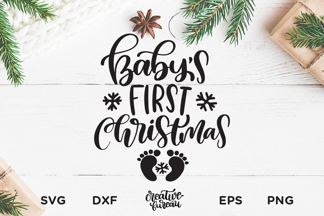 Download Baby's First Christmas SVG DXF, First Christmas SVG DXF ...