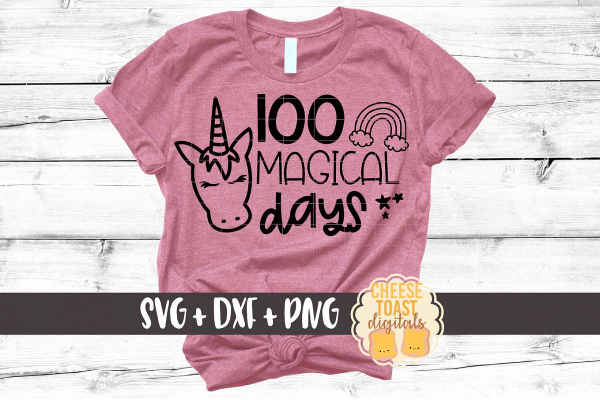 100 Magical Days Unicorn 100th Day Of School Svg File 189875 Svgs